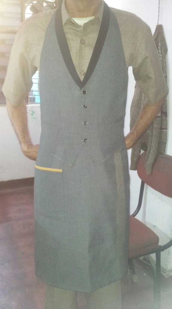 Grey Vest Uniform Sketch